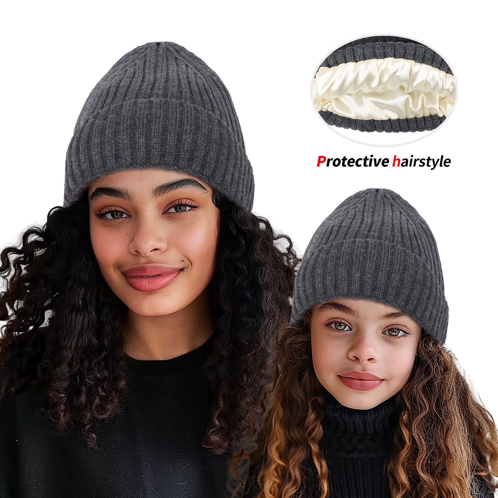 🧢 Bonnet Satin & Laine – Chaud et Élégant pour Homme et Femme – Image 9