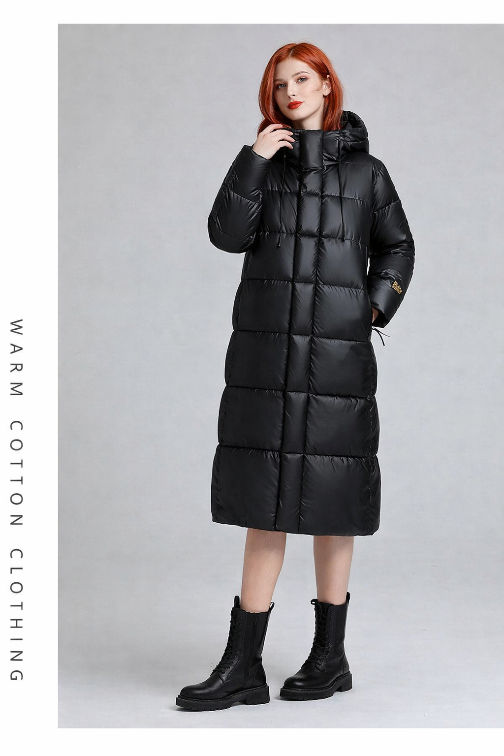 Women's Long Hooded Self-heating Graphene Cotton-padded Jacket 🎠Livraison offerte Gratuitement 🎠– Image 7