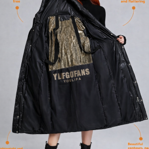 Women's Long Hooded Self-heating Graphene Cotton-padded Jacket     ðŸŽ Livraison offerte Gratuitement ðŸŽ