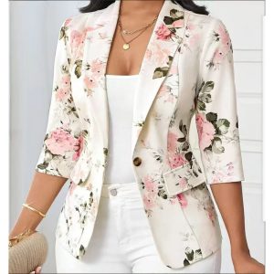 Women's Flower Fashionable All-matching Jacket    ðŸŽ Livraison gratuite