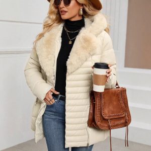 Snow And Snow Cotton Jacket With Lightweight Quilted Hooded     ðŸŽ Livraison gratuite