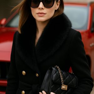 ðŸ–¤ Manteau Ã‰lÃ©gance Premium â€“ Rayhana  ðŸ–¤ Ù…Ø¹Ø·Ù Ø±ÙŠÙ‡Ø§Ù†Ø© Ø§Ù„ÙØ§Ø®Ø± â€“ Ù„ÙˆÙ† Ø£Ø³ÙˆØ¯   ( ðŸŽLivraison gratuite)