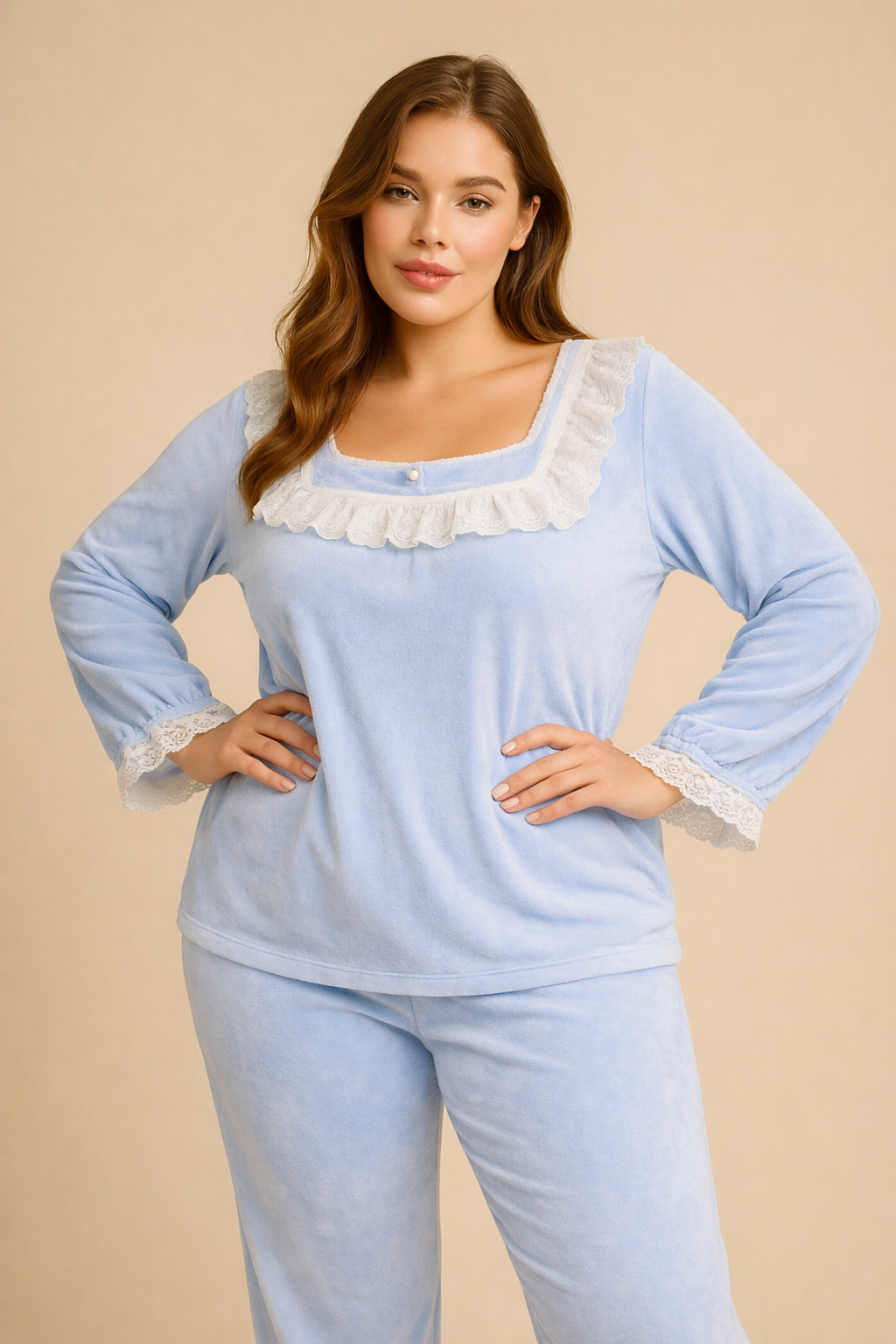 بيجاما مخمل ناعمة للنساء Pyjama Velours – Image 8