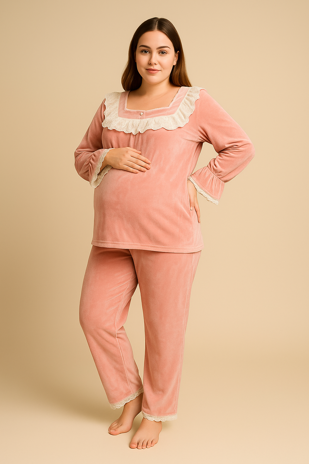بيجاما مخمل ناعمة للنساء Pyjama Velours – Image 7