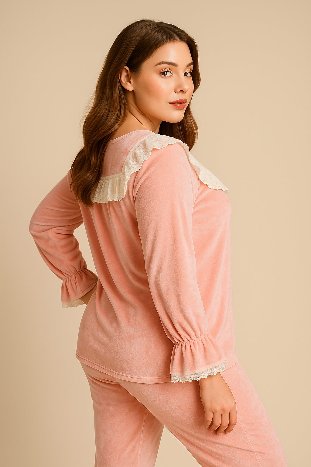 بيجاما مخمل ناعمة للنساء Pyjama Velours – Image 2